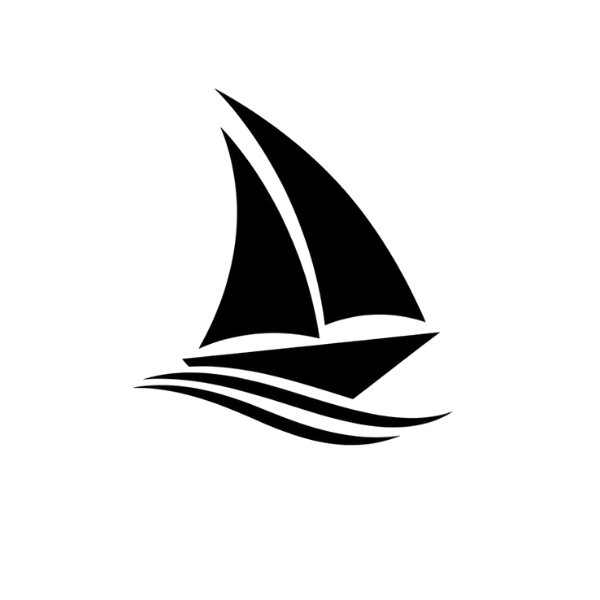 HAVNA Inc. ロゴ - 港をイメージした帆船のアイコン